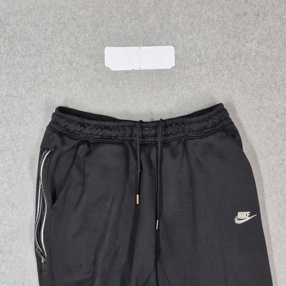 Nike Men Activewear Pants L Black Joggers Swoosh Logo 26